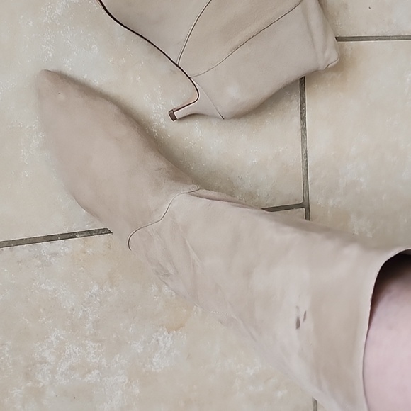 New J. Crew Tan Heeled Boots Wide Shaft Size 7.5 - Picture 12 of 13